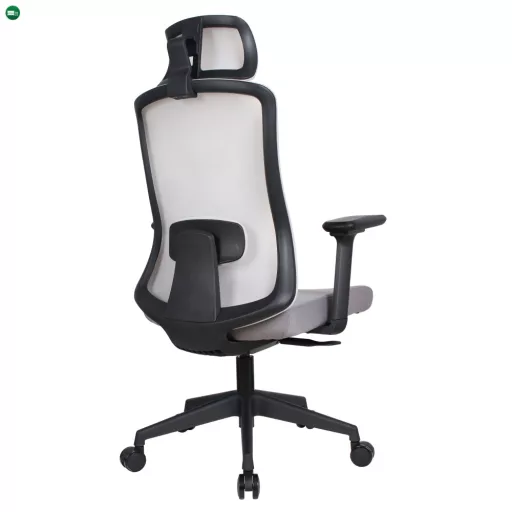 Irodai szék, szürke/fekete, teherbírás 150 kg, ROSANO