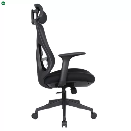 Irodai szék, fekete, teherbírás 150 kg, SULIVAN