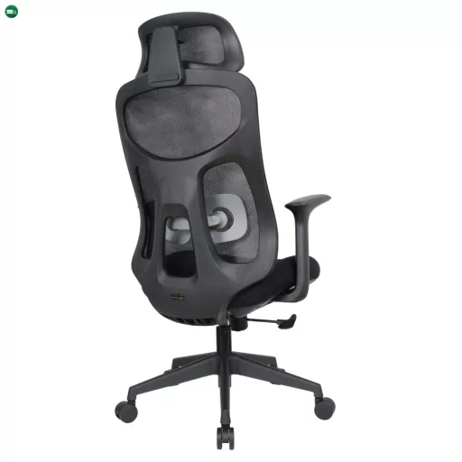 Irodai szék, fekete, teherbírás 150 kg, SULIVAN