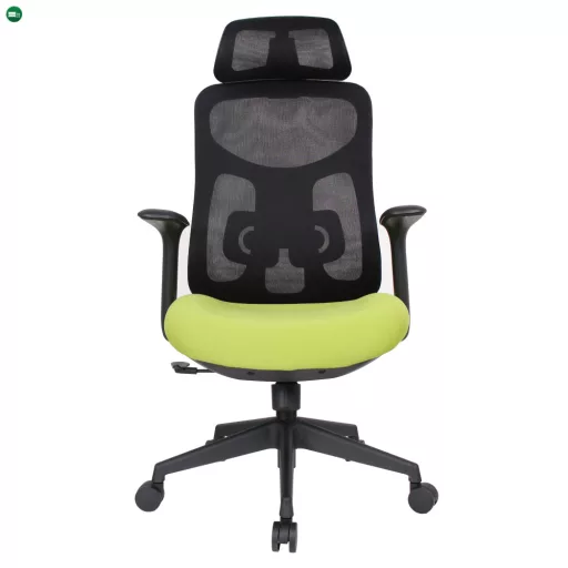 Irodai szék, zöld/fekete, teherbírás 150 kg, SULIVAN