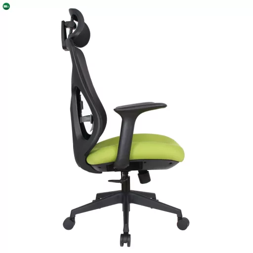 Irodai szék, zöld/fekete, teherbírás 150 kg, SULIVAN