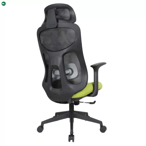 Irodai szék, zöld/fekete, teherbírás 150 kg, SULIVAN