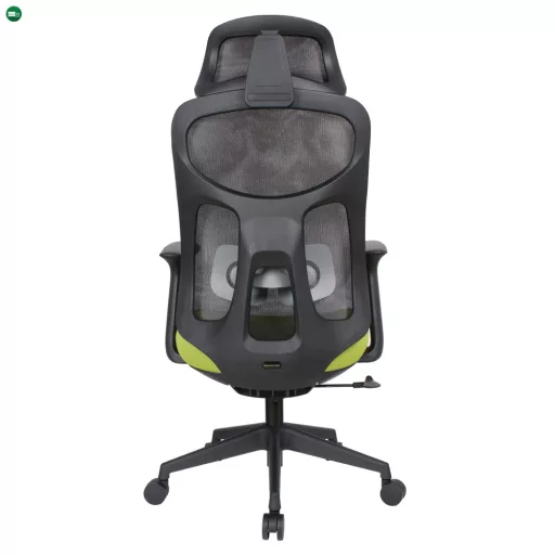 Irodai szék, zöld/fekete, teherbírás 150 kg, SULIVAN