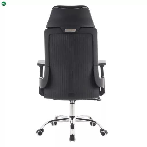 Irodai szék, fekete/króm, teherbírás 150 kg, HOLGER