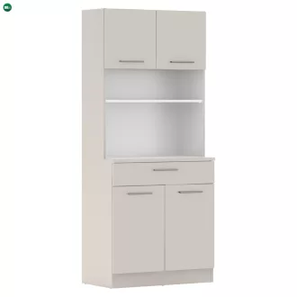 Négyajtós szekrény, kasmír, DOMIS NEW