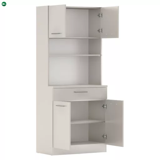 Négyajtós szekrény, kasmír, DOMIS NEW