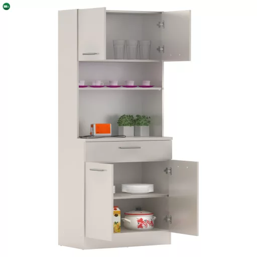 Négyajtós szekrény, kasmír, DOMIS NEW