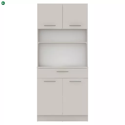 Négyajtós szekrény, kasmír, DOMIS NEW