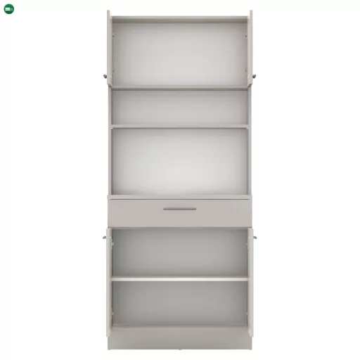 Négyajtós szekrény, kasmír, DOMIS NEW