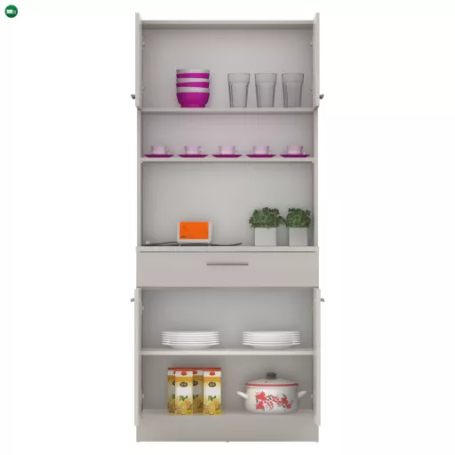 Négyajtós szekrény, kasmír, DOMIS NEW