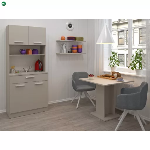 Négyajtós szekrény, kasmír, DOMIS NEW