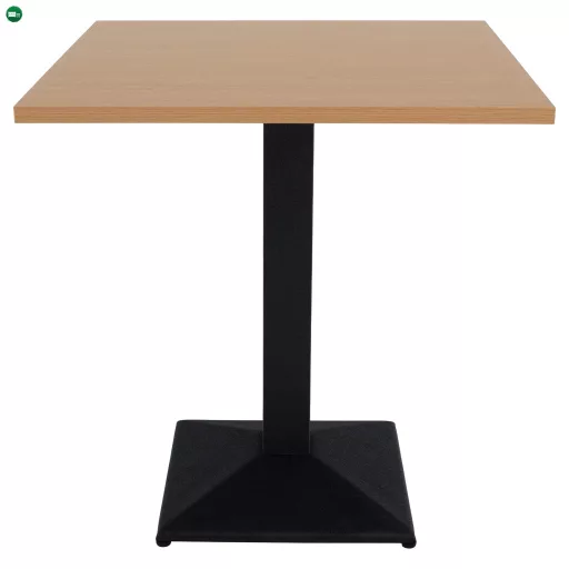 Bisztró asztal, tölgy sonoma/fekete, 70x70 cm, RINALDO TYP 1