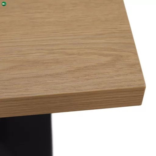 Bisztró asztal, tölgy sonoma/fekete, 70x70 cm, RINALDO TYP 1