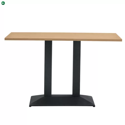 Bisztró asztal, tölgy sonoma/fekete, 120x60 cm, RINALDO TYP 2