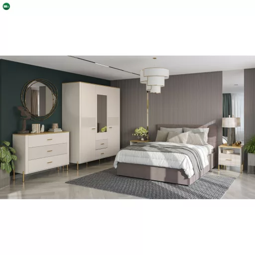 Vitrin, kasmír/kő tölgy, RUNOL 1D1W