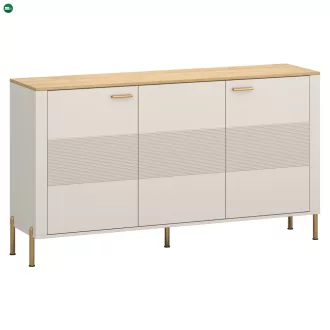 Komód, kasmír/kő tölgy, RUNOL 3D