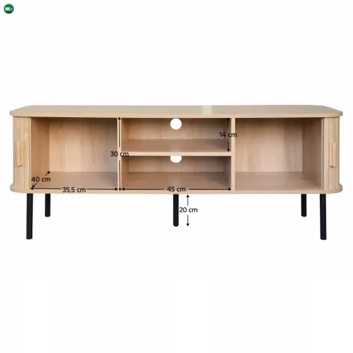 TV-asztal, tölgy, ARIANE