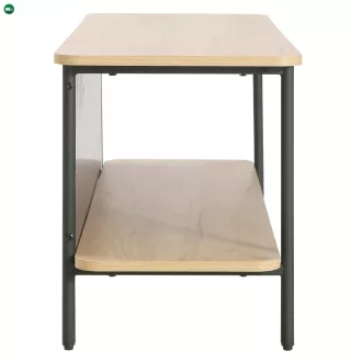 Polcos állvány, tölgy/fekete, SEFLOS