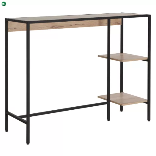 Bárszett 1+2, tölgy/fekete, POHOS