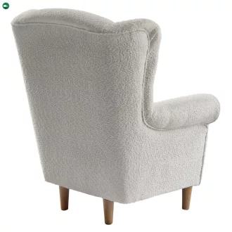 Füles fotel, tejszínes szövet Coral, CHARLOT