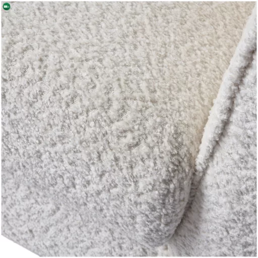 Füles fotel, tejszínes szövet Coral, CHARLOT