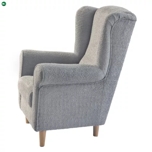 Füles fotel, szürke szövet Coral, CHARLOT