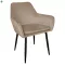 Dizájnos fotel, szürkésbarna Taupe Velvet anyag, ZIRKON NEW