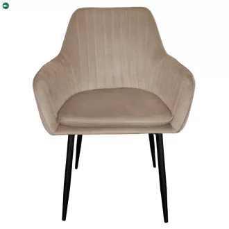   Dizájnos fotel, szürkésbarna Taupe Velvet anyag, ZIRKON NEW