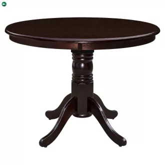   Étkezőasztal, kerek, gesztenye, átmérő 106 cm, TABLOS NEW