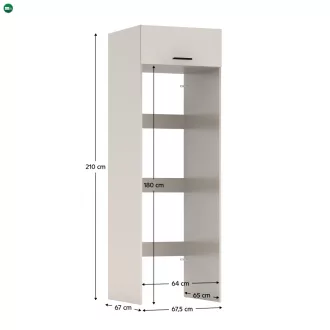   Szekrény mosógép és szárítógép fölé, kasmír, JERGI