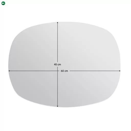 Ovális tükör, keret nélkül, NEVES TYP 1