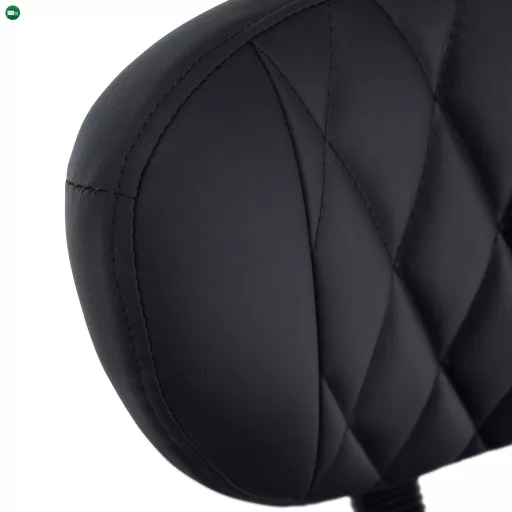 Ergonomikus térdeplőszék, fekete műbőr/fekete, SAMER