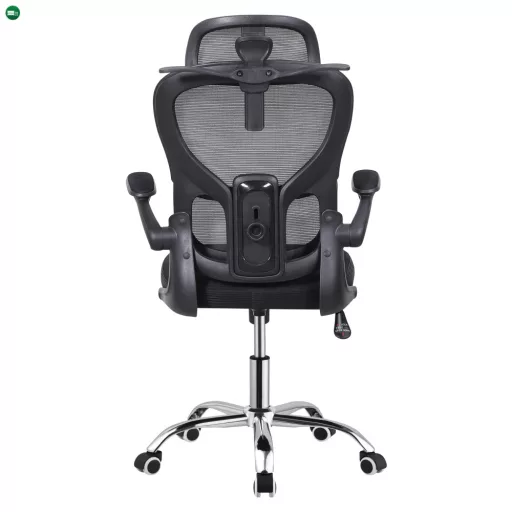 Irodai szék, fekete/króm, 150 kg teherbírás, GILON
