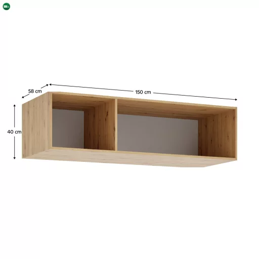 Szekrénybővítmény korpusz 150, artisan tölgy, KREO