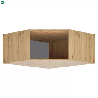 Sarokszekrény-bővítmény korpusz, artisan tölgy, KREO