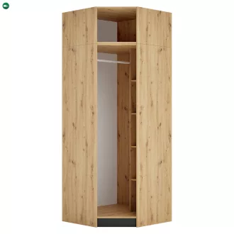 Sarokszekrény-bővítmény korpusz, artisan tölgy, KREO