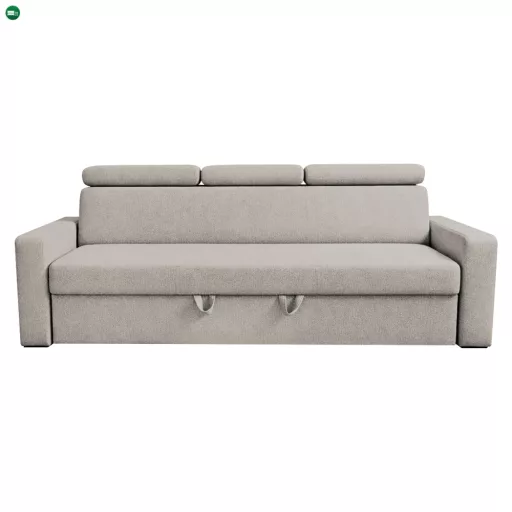 Kinyitható kanapé, bézsszürke Taupe, KINGA