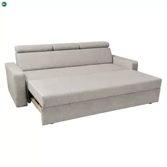 Kinyitható kanapé, bézsszürke Taupe, KINGA