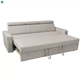 Kinyitható kanapé, bézsszürke Taupe, KINGA