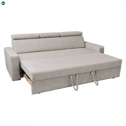Kinyitható kanapé, bézsszürke Taupe, KINGA