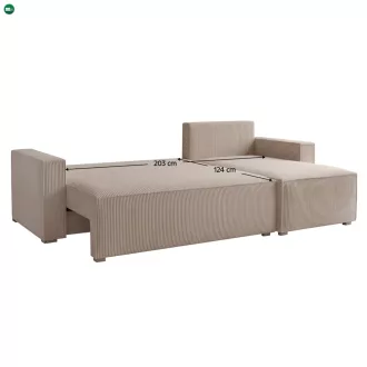   Univerzális ülőgarnitúra, szürkésbézs Taupe, APERO ROH
