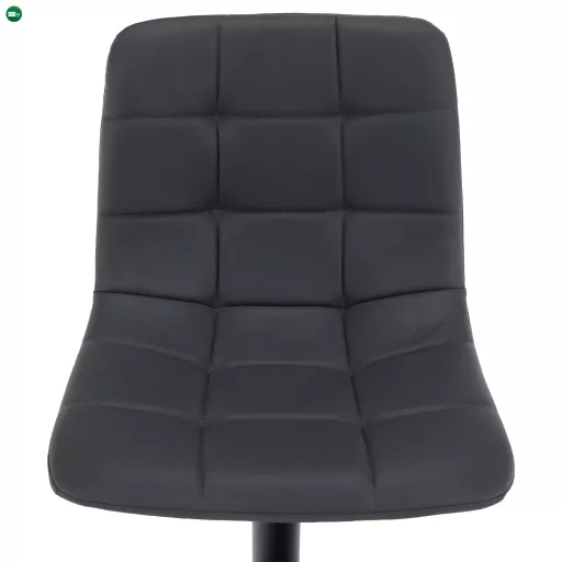 Bárszék, szürke/fekete, LAHELA NEW