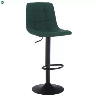 Bárszék, zöld/fekete, LAHELA NEW