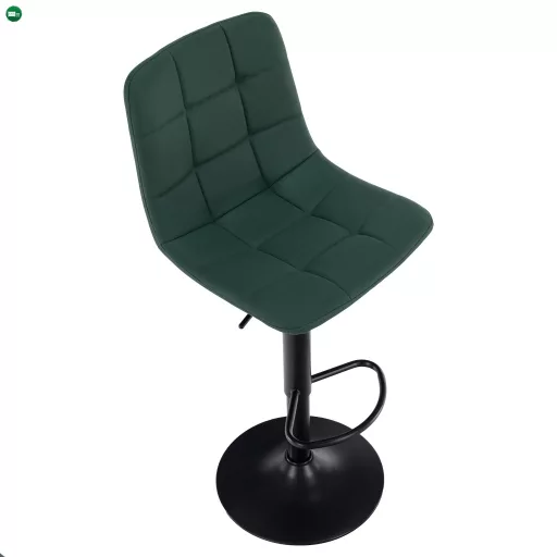 Bárszék, zöld/fekete, LAHELA NEW