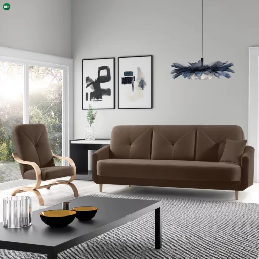 Elora barna/bükk fotel