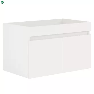 Mosdó alatti szekrény, fehér/artisan tölgy, CHOICE 80