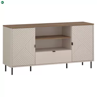 EYCO 2D1S/150 TV-asztal, kasmír/castello tölgy