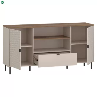 EYCO 2D1S/150 TV-asztal, kasmír/castello tölgy
