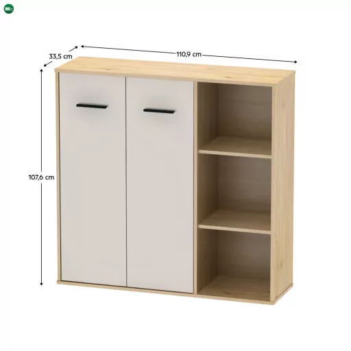 Szekrény, artisan tölgy/kasmír, MAURUS NEW MA32