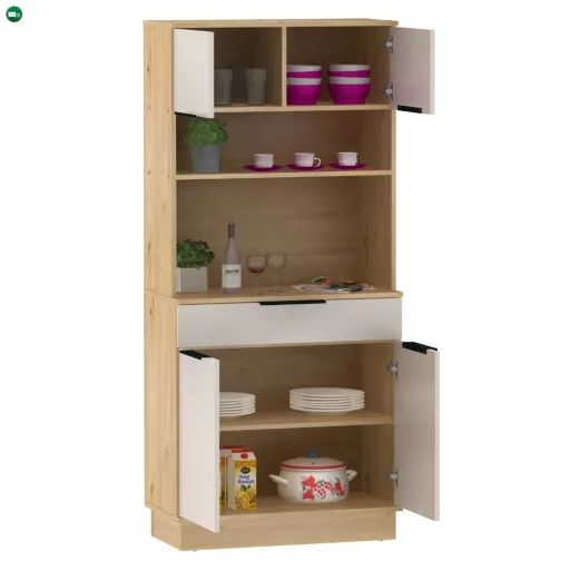 Négyajtós tálaló, artisan tölgy/kasmír, LILIEN TYP 1